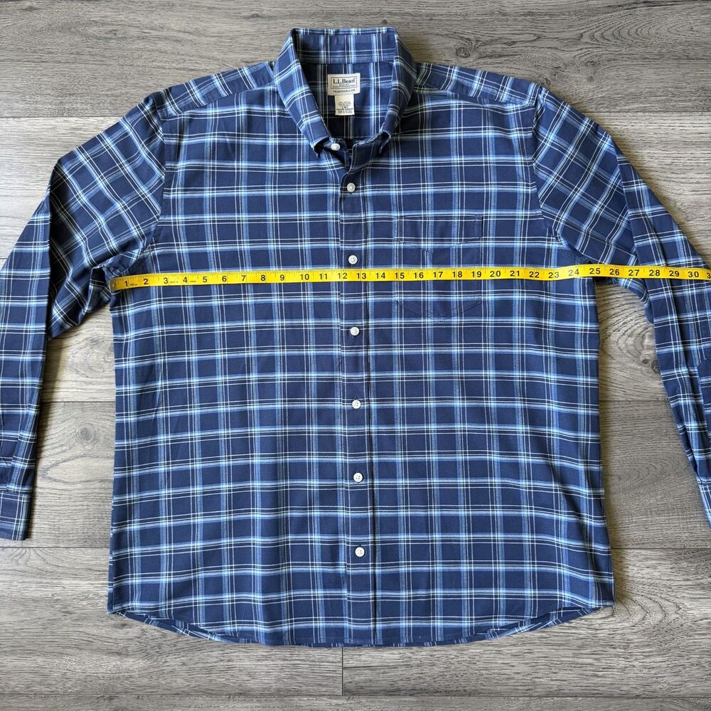 L.L. Bean Men's Traditional Fit Plaid‎ Button Down Shirt -Size Large Regular - Picture 2 of 5